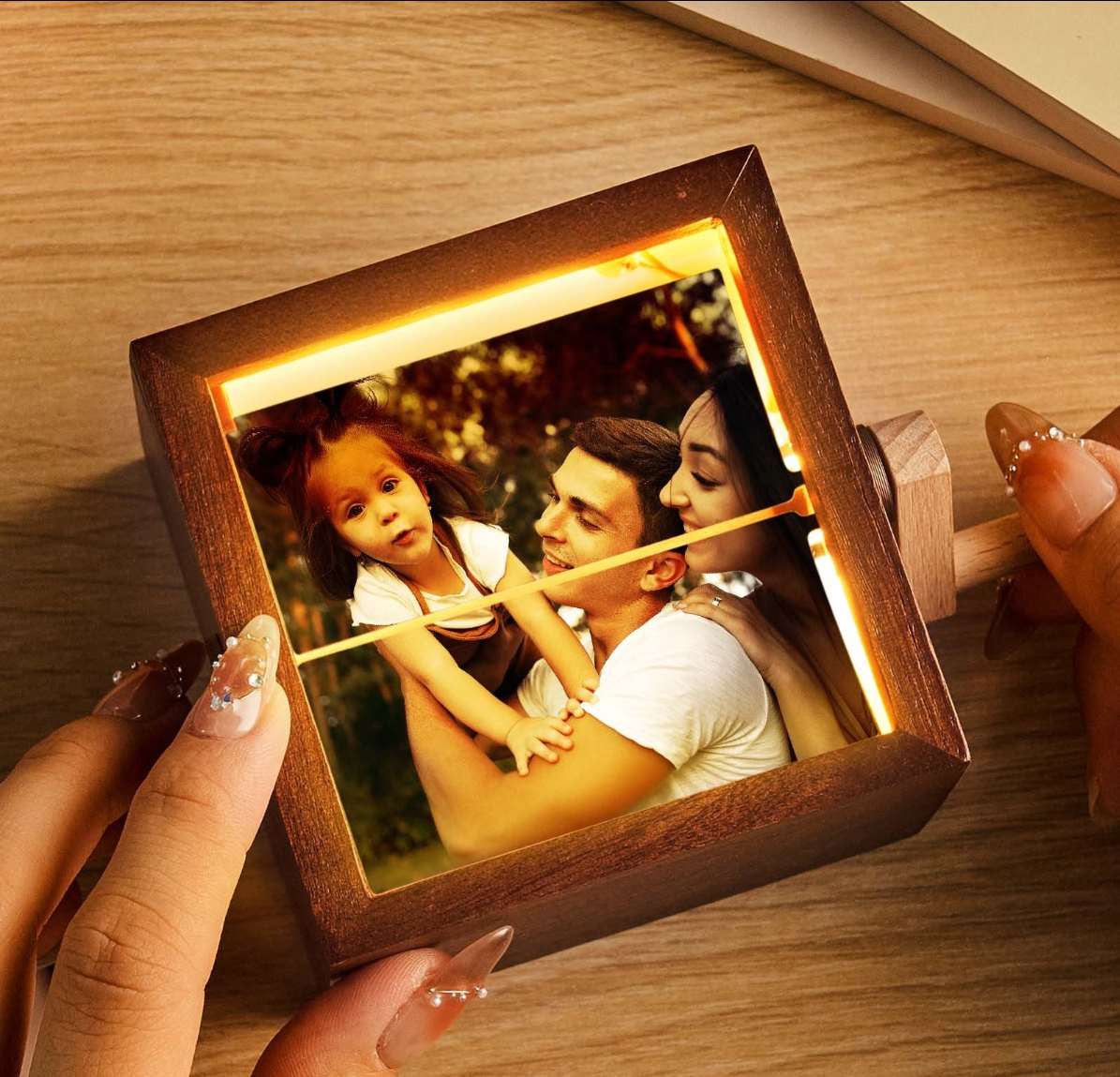 Custom Photo Wood Flipbook