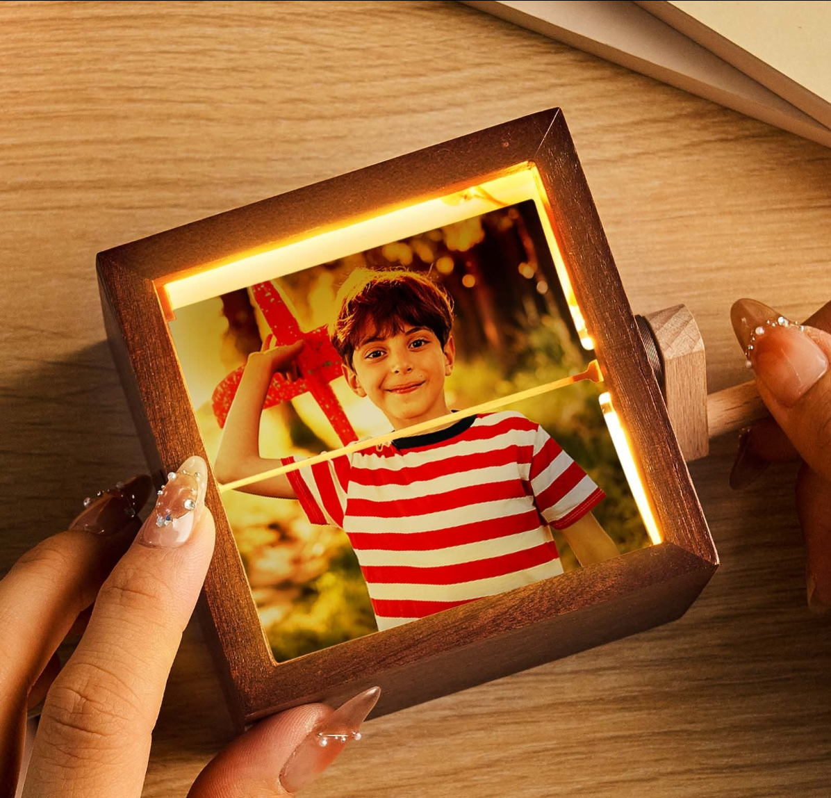 Custom Photo Wood Flipbook